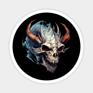 Demonic skull Magnet